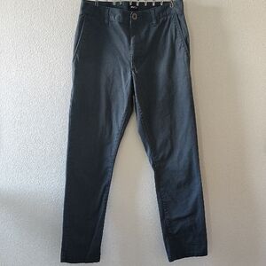 RVCA Men's Week-End Stretch Gray Chino Style Pants Size 30 Waist